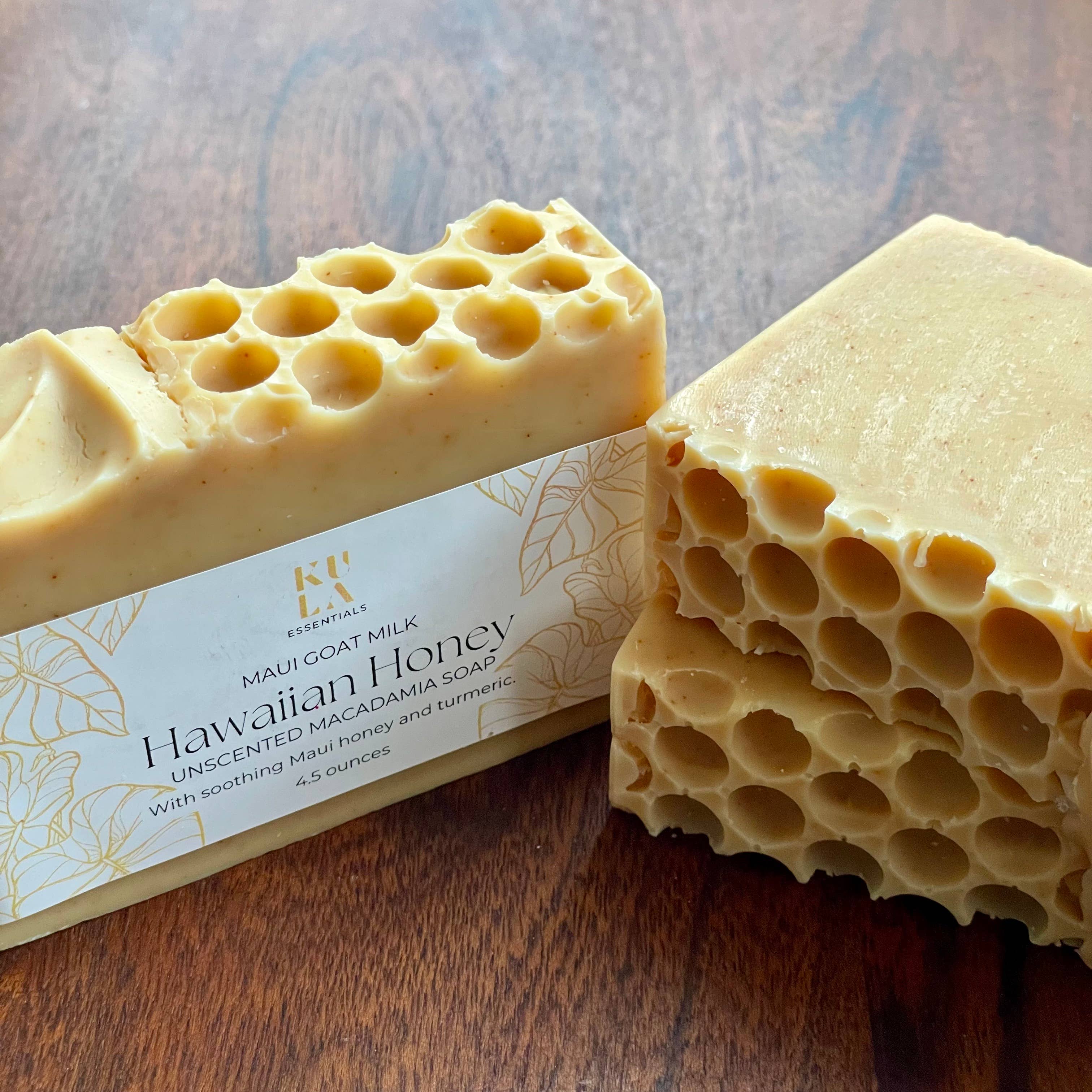 Maui Goat Milk Macadamia Soap - Hawaiian Honey (Unscented)