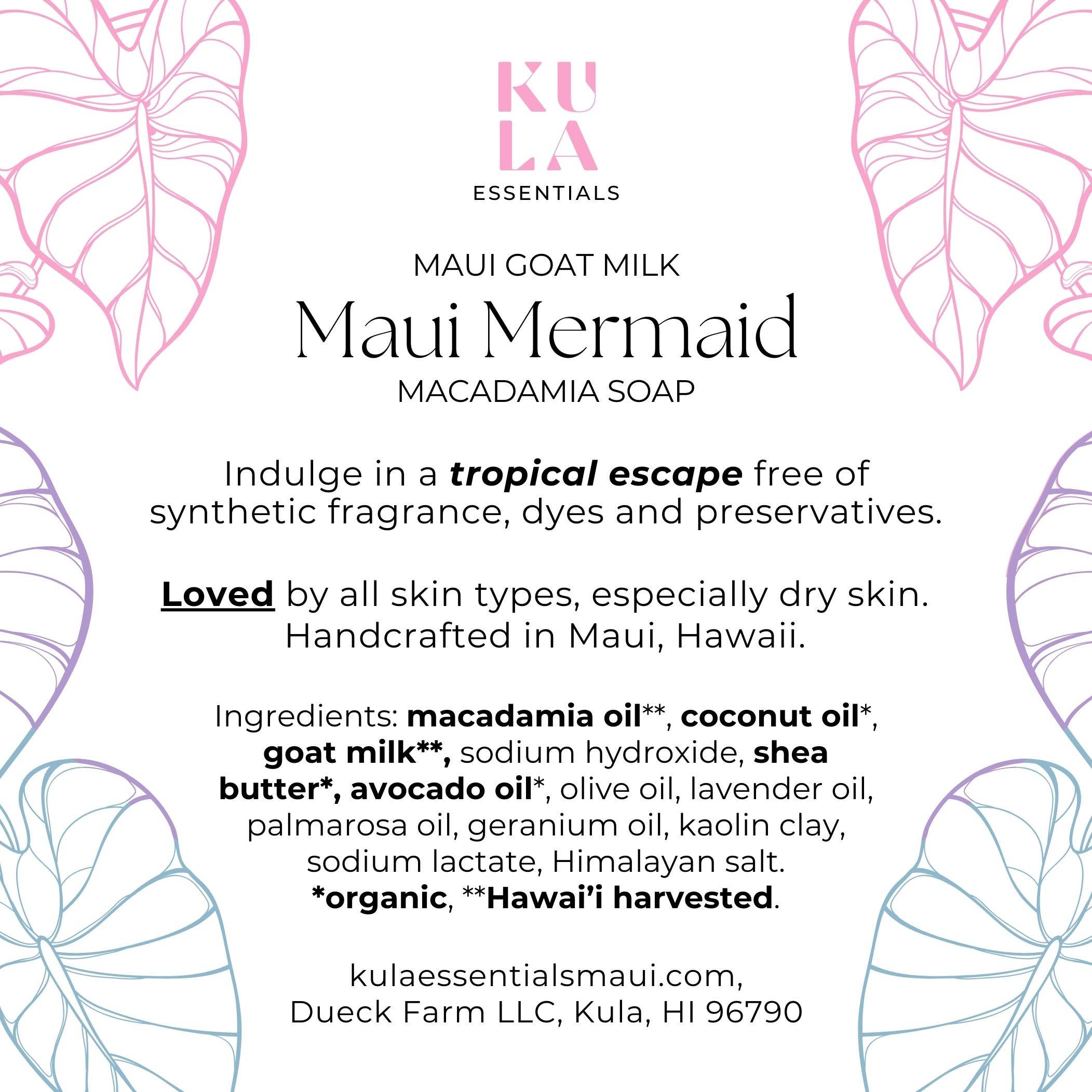 Maui Goat Milk Macadamia Soap - Maui Mermaid