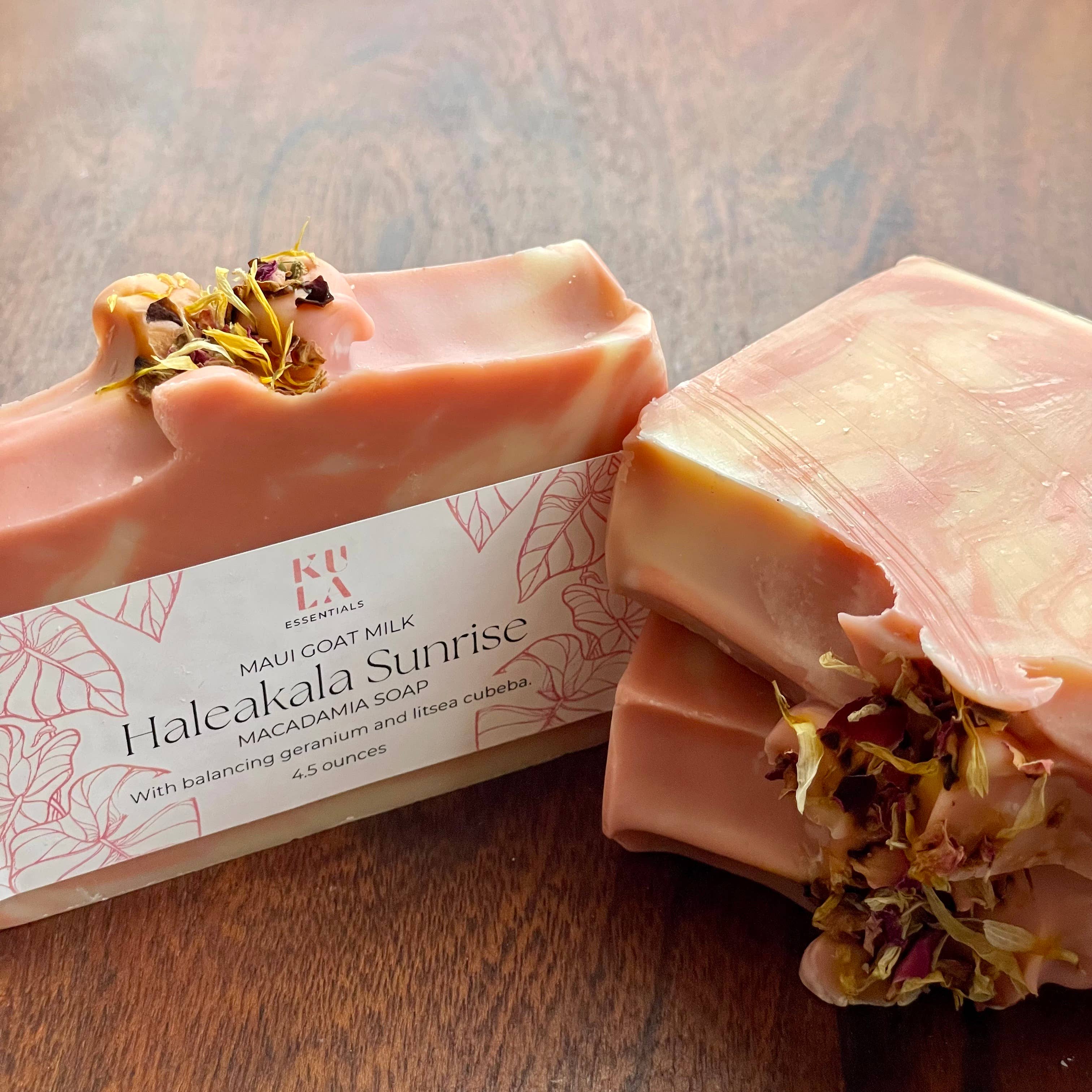 Maui Goat Milk Macadamia Soap - Haleakala Sunrise