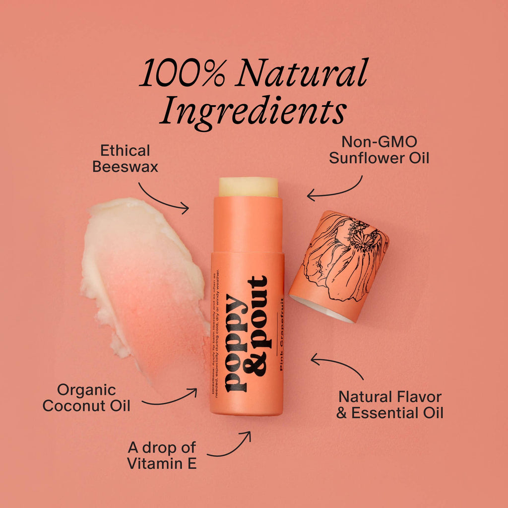 Lip Balm, Pink Grapefruit - Salt & Loom