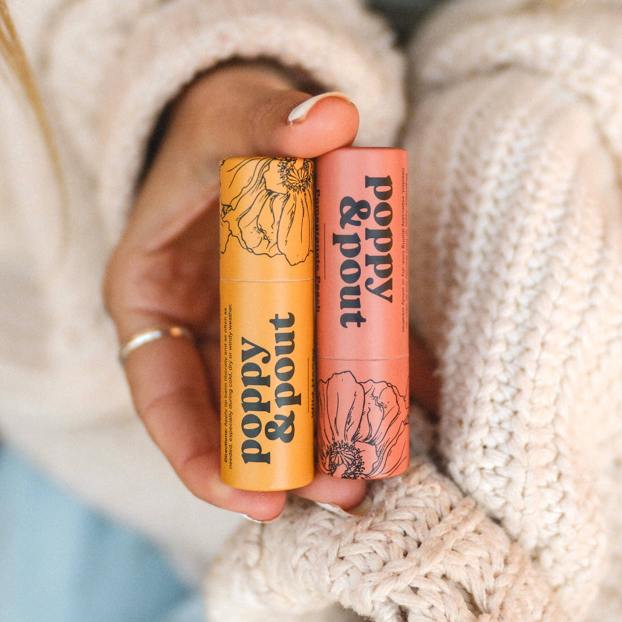 Lip Balm, Pomegranate Peach - Salt & Loom