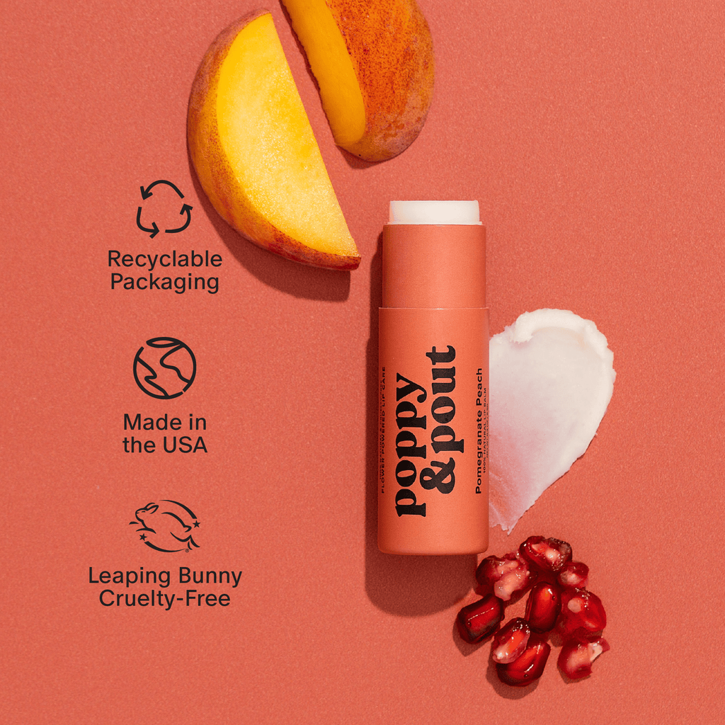 Lip Balm, Pomegranate Peach - Salt & Loom