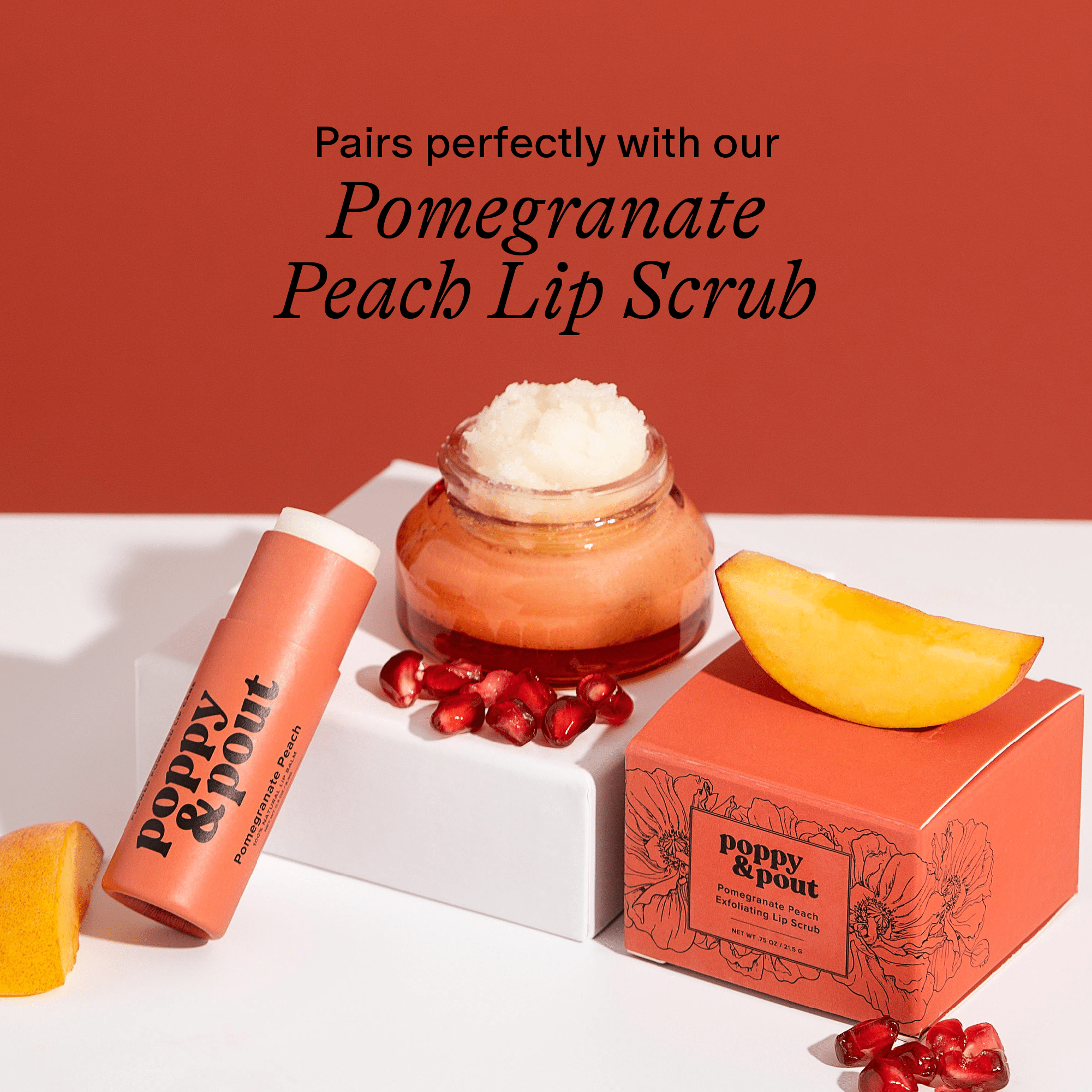 Lip Balm, Pomegranate Peach - Salt & Loom