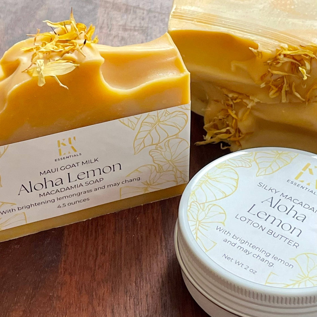 Maui Goat Milk Macadamia Soap -  Aloha Lemon - Salt & Loom